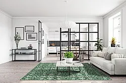 Tæpper til indendørs/udendørs brug - Brussels Ocean (grøn)