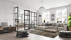 Wilton-tæppe - Tizzano (blå/multi)