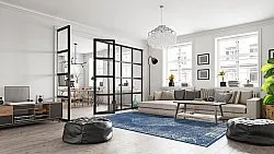 Tæpper til indendørs/udendørs brug - Brussels Weave (blå)