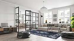 Wilton-tæppe - Nefta (sort)