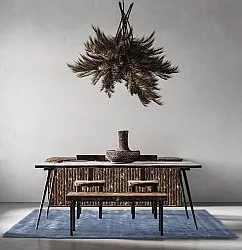 Recycled PET with viscose look (blå)