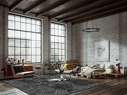 Tæpper til indendørs/udendørs brug - Brussels Night (sort)