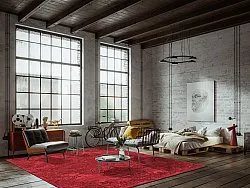 Wilton-tæppe - Valenza (rød)