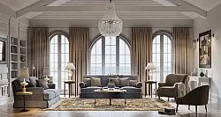 Wilton-tæppe - Lefkada (brun/multi)