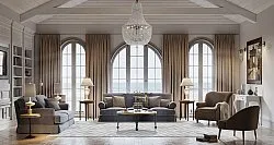 Wilton-tæppe - Amorgos (grå)