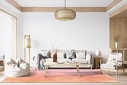 Wilton-tæppe - Baden (lyserød)