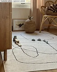 Wilton-tæppe - Rosetta (grå)