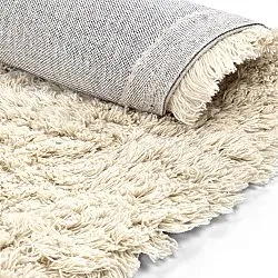 Rundt tæppe - Aliste Wool Shaggy (alabaster gleam)