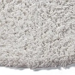 Rundt tæppe - Combarro Solid Cotton Shaggy (fløde)