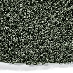 Rundt tæppe - Combarro Solid Cotton Shaggy (grøn)
