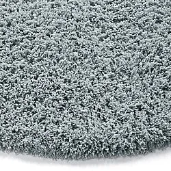 Rundt tæppe - Combarro Solid Cotton Shaggy (lyseblå)