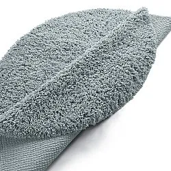 Rundt tæppe - Combarro Solid Cotton Shaggy (lyseblå)