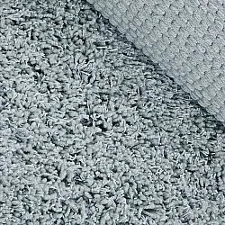 Rundt tæppe - Combarro Solid Cotton Shaggy (lyseblå)