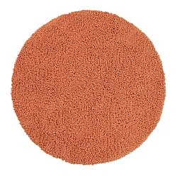 Rundt tæppe - Combarro Solid Cotton Shaggy (lys orange)