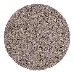 Rundt tæppe - Combarro Solid Cotton Shaggy (taupe)