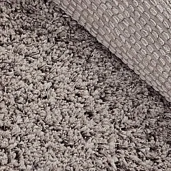 Rundt tæppe - Combarro Solid Cotton Shaggy (taupe)