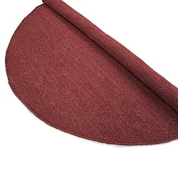 Rundt tæppe - Hamilton (dyb rød)