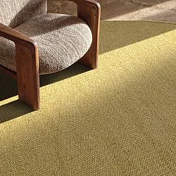 Rundt tæppe - Hamilton (mustard)