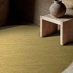 Rundt tæppe - Hamilton (mustard)