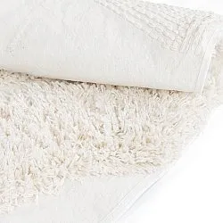 Rundt tæppe - Sivota Natural Cotton Shaggy (off-white)