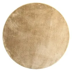 Runde tæpper - Aranga Super Soft Fur (mørk beige)