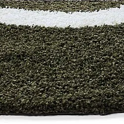 Runde tæpper - Alsace (grøn/hvid/orange)