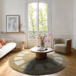 Runde tæpper - Asilah (beige/hvid)