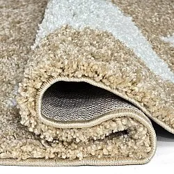 Runde tæpper - Asilah (beige/hvid)