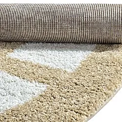 Runde tæpper - Asilah (beige/hvid)