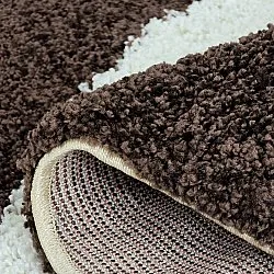 Runde tæpper - Chiniot (brun/beige/hvid)