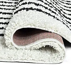 Runde tæpper - Cluny (hvid/sort)