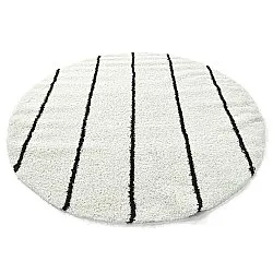 Runde tæpper - Eze (hvid/sort)