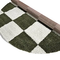 Runde tæpper - Gordes (grøn/hvid)