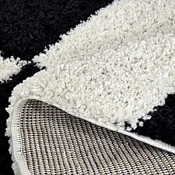 Runde tæpper - Gordes (sort/hvid)