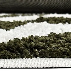 Runde tæpper - Imilchil (hvid/grøn)