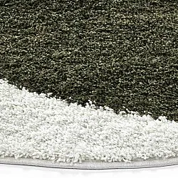 Runde tæpper - Sanghar (hvid/orange/grøn)