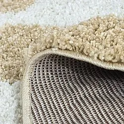 Runde tæpper - Tamri (beige/hvid)