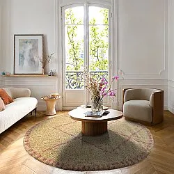 Runde tæpper - Tiznit (beige/pink)