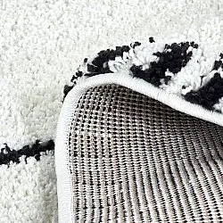 Runde tæpper - Tiznit (hvid/sort)