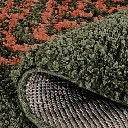 Runde tæpper - Zagora (grøn/orange)