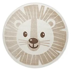 Rundt børnetæppe - Kind Lion (fløde)