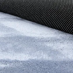 Runde tæpper - Aranga Super Soft Fur (stålblå)