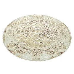 Rundt tæppe - Denizli (beige)