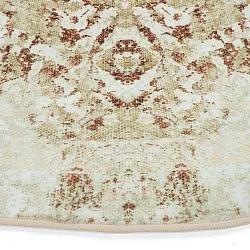 Rundt tæppe - Denizli (beige)
