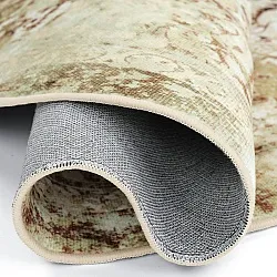 Rundt tæppe - Denizli (beige)