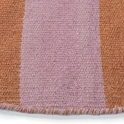 Rundt tæppe - Garine (orange/pink)
