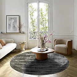 Rundt tæppe - Jodhpur Special Luxury Edition Viscose (grå)