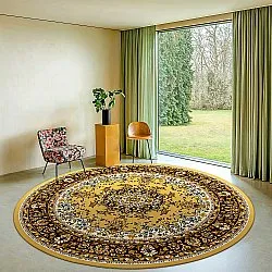 Rundt tæppe - Peking (guld)