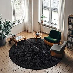 Rundt tæppe - Peking Majestic (sort)