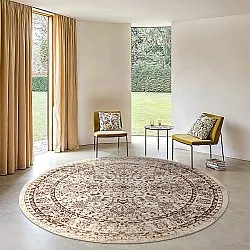 Rundt tæppe - Peking Noble (hvid)